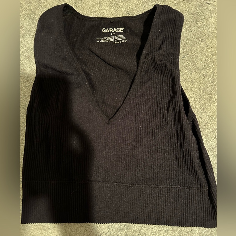 Garage halter top